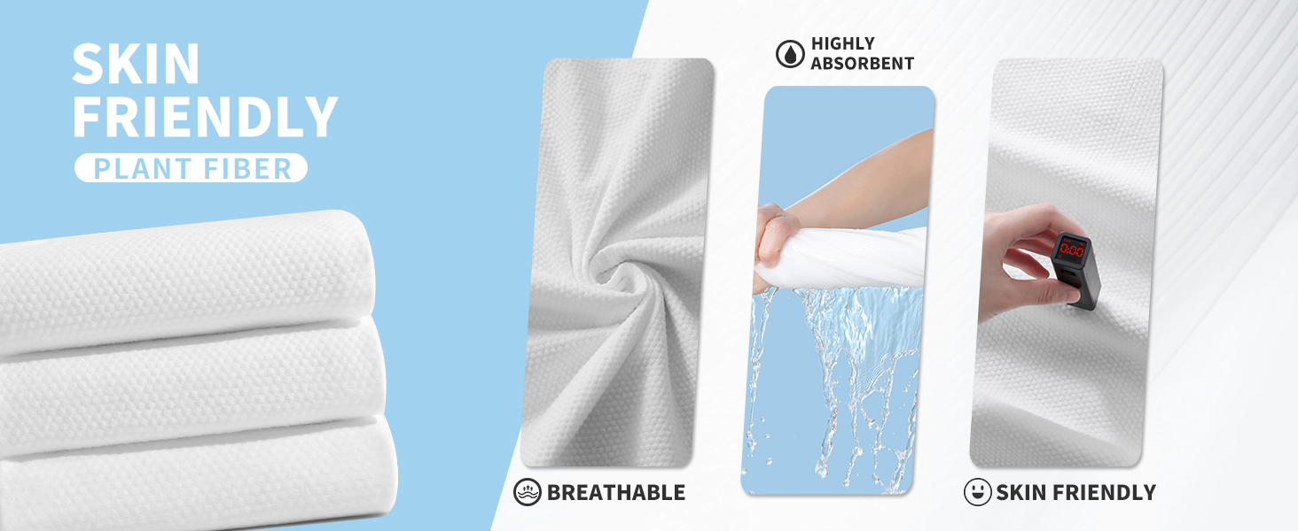 CxLoode Disposable Bath Towels and Compressed Bath Towels