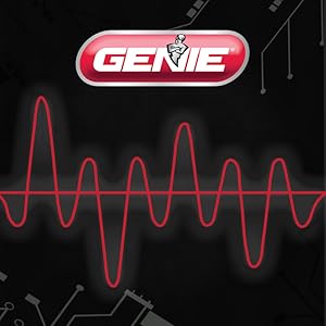 Genie 3button intellicoe garage door opener remote works with auto-seek dual frequency tech