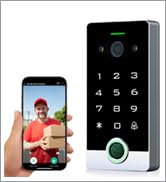 Smart WiFi Video Intercom & Doorbell Tuya Access Control System, All-Metal Fingerprint Keypad 108...