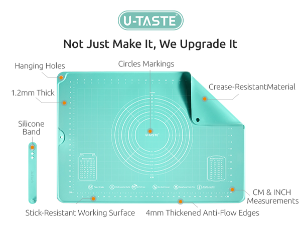 silicone pastry mat