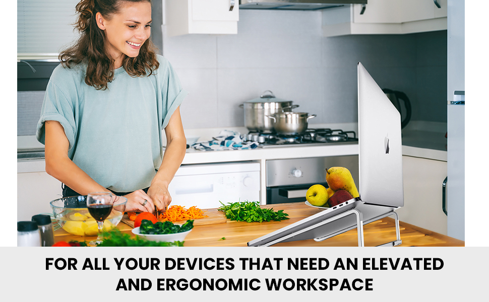 This Laptop stand is perfect for elevated and ergonomic workspace.