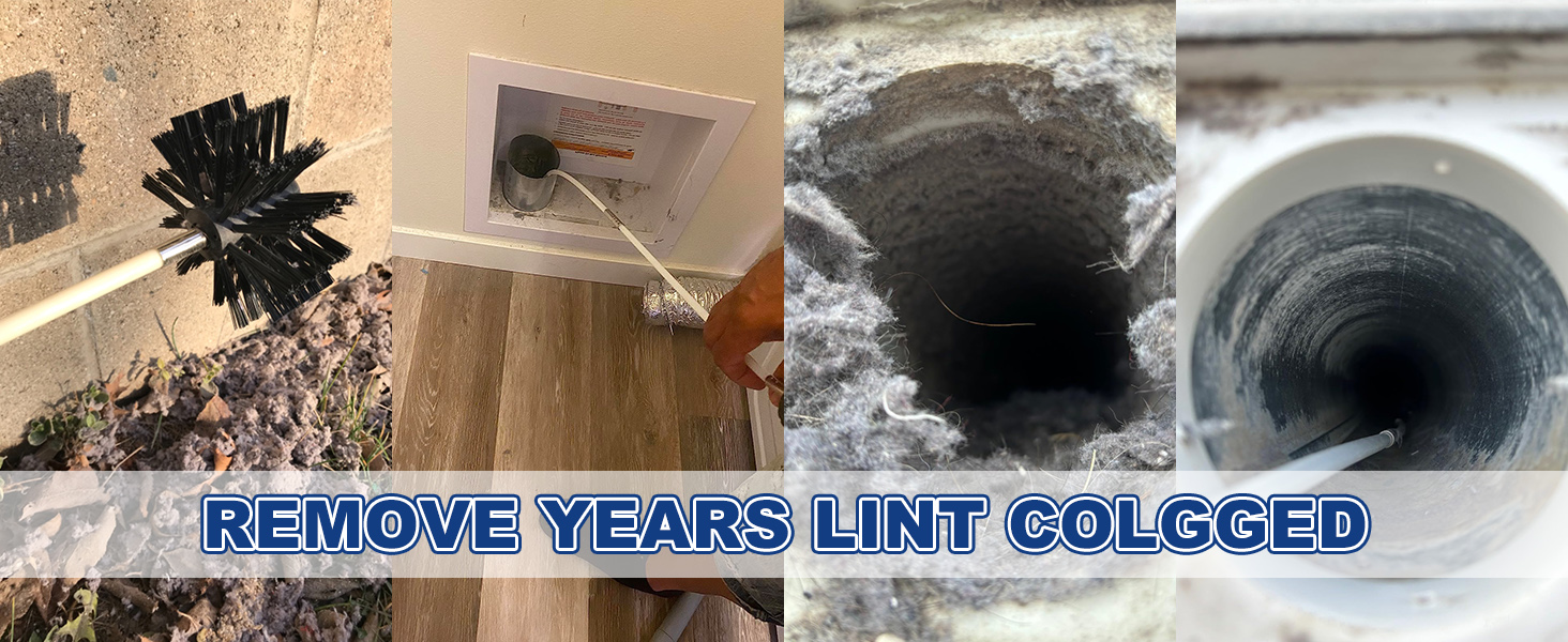 One pipe is full of lint, the other is clean