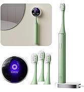 ODAY Sonic Electric Toothbrush for Adults with Wall Mounted UV-Cleaning Toothbrush Holder and 4 B...
