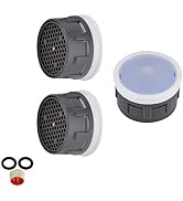 JQK Faucet Aerator, 1.0 GPM Flow Retrictor Insert Faucet Aerators Replacement Parts Bathroom 3 Pa...