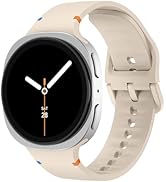 Sport Band for Samsung Galaxy Watch 8 Band 40mm 44mm/Watch 8 Classic 46mm Men Women, Seamless Sof...