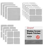Secopad 14 Sheets Window Screen Patches Repair Kit, Black 3 Sizes Window Screen Repair Kit for Me...