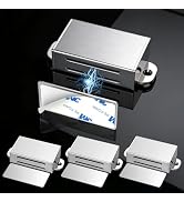 ZUONAI Cabinet Door Magnets 4 Pack Heavy Duty Magnetic Door Catches (4, Silver) | Magnets to Keep...