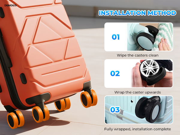 8 spinner carry on wheel covers rolling bag roller bag check in luggage wheel protector