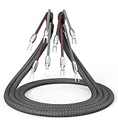 Viborg VS901 Hi-end Speaker Cable 8.2FT/2.5M Braided Audiophile Speaker Wire 19.5 AWG HiFi Multip...