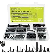 Universal TV Mounting Hardware Kit, 72PCS TV Mount Screws with M4 M5 M6 M8, Washers & Spacers for...
