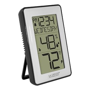 lacrosse, la crosse, 308-1911, temperature, thermometer, humidity, hygrometer, time, calendar