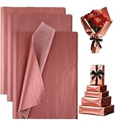PLULON 60 Sheets Rose Gold Tissue Paper for Gift Bags, Gift Wrapping Paper Tissue Bulk for Crafts...
