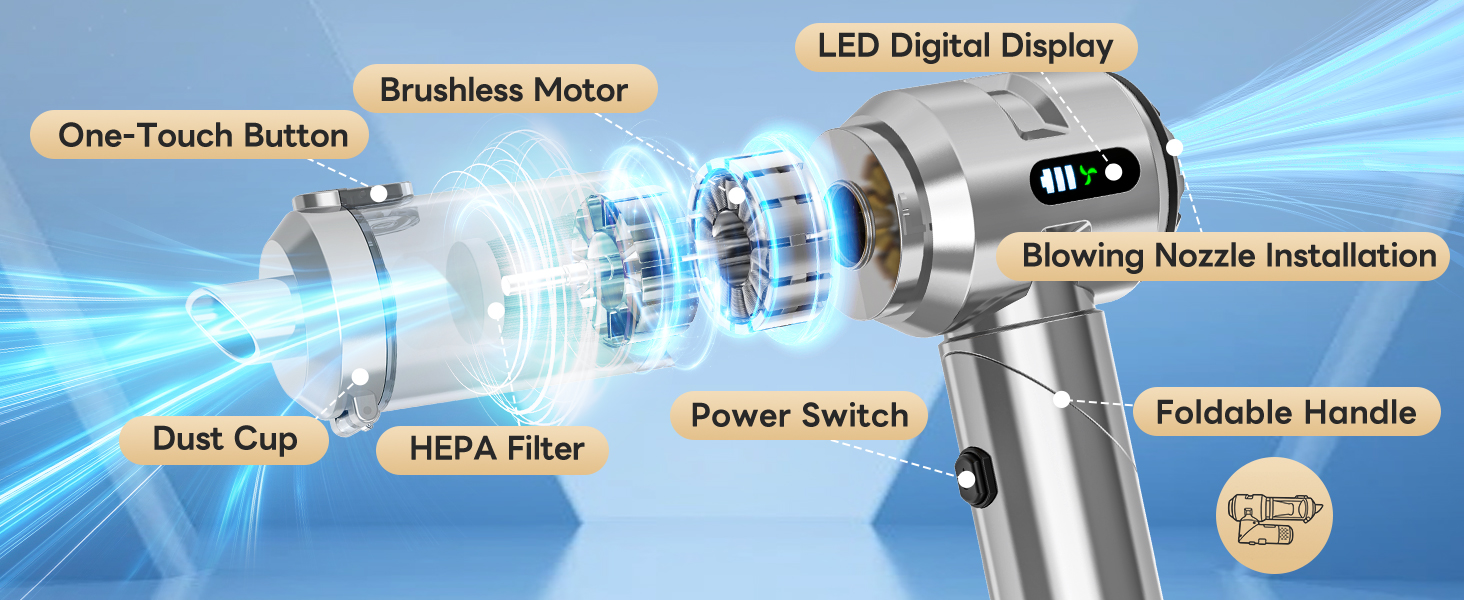 foldable vacuum cleaner