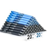 Sooez 40 Pack Retractable Ballpoint Pens Bulk, Assorted Colors, Medium Poin | Retractable Blue In...