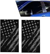 Opuweiy B Pillar Sticker, Car Door Pillar Decals, American Flag Decals for Trucks, 9.4x18" Self-a...
