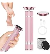 SilkGlow Rechargeable Electric Foot Callus Remover with Replaceable Grinding Head, Professional A...