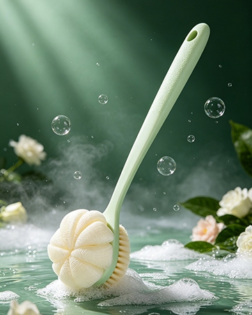bath brush back scrubber for shower back washer for shower exfoliating men women loofah dry wet