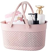 Portable Shower Caddy Basket, Plastic Organizer Storage Tote with Handles Toiletry Bag Bin Box fo...
