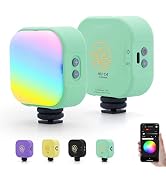 IFOOTAGE On Camera Video Light, Portable RGBW Smart Camera Light, Smart APP Control/18 Lighting E...