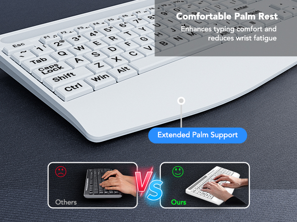 comfortable palm rest