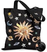 Miss Adola Canvas Tote Bag for Women – Aesthetic Canvas Bag with Zipper Cute Stylish Reusable Sho...