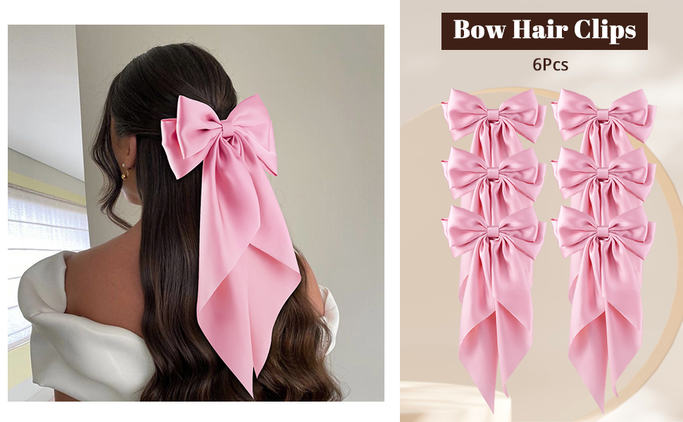 Large Bows Hair Clips for Women