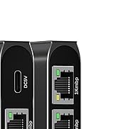 DUOPURUI Ethernet Splitter 1 to 3,1000Mbps High Speed Network Splitter,LAN Splitter 3 Port with U...