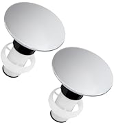 972-098A Drain Stopper Polished Chrome Sink Stopper, Drain Sink Plug Part Push & Seal Drain Stopp...