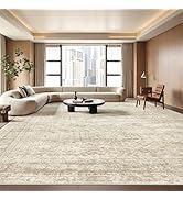 Restydon 8x10 Area Rugs for Living Room, Non-Slip Backing Large Washable Rug for Nursery Room, Vi...