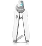 Fumeister Type-C Rechargeable Dog & Cat Nail Clippers - LED Pet Nail Trimmer with Built-in Nail F...