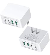 USB C Charger Block, Costyle 2-Pack 40W Flat USB Wall Charger Plug Multiport Dual USB C & USB A F...