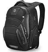 Swissdigital Design Men's 17 Inch Laptop Backpack with Apple Find My Network and USB Charging Por...