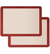 RITONIS Silicone Baking Mat, 2 Pack Food Grade Non-Stick Baking Mats | Reusable 2-pack baking mat...