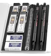 Nicpro 0.5 mm & 0.7 mm Mechanical Pencils Set with Case, MP2000 Metal Artist Mechanical Pencil Wi...