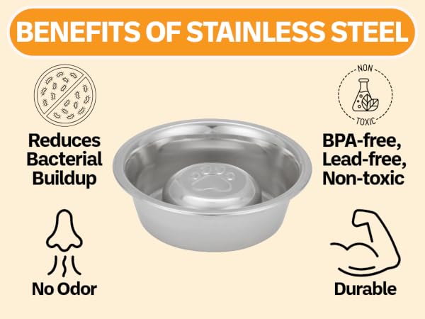 Benefits of stainless steel pet bowls