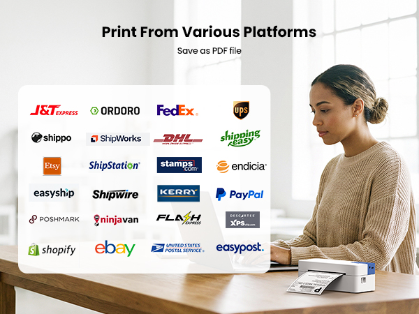 supports major shipping platforms