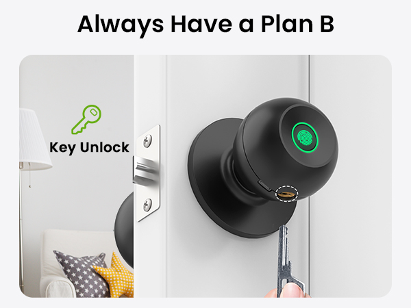 ghome smart lock secure door knob for family