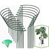 Joyhalo 12 Pack Plant Support Stakes, 16 Inch Plant Stakes for Outdoor Plants, Peony Cages and Su...