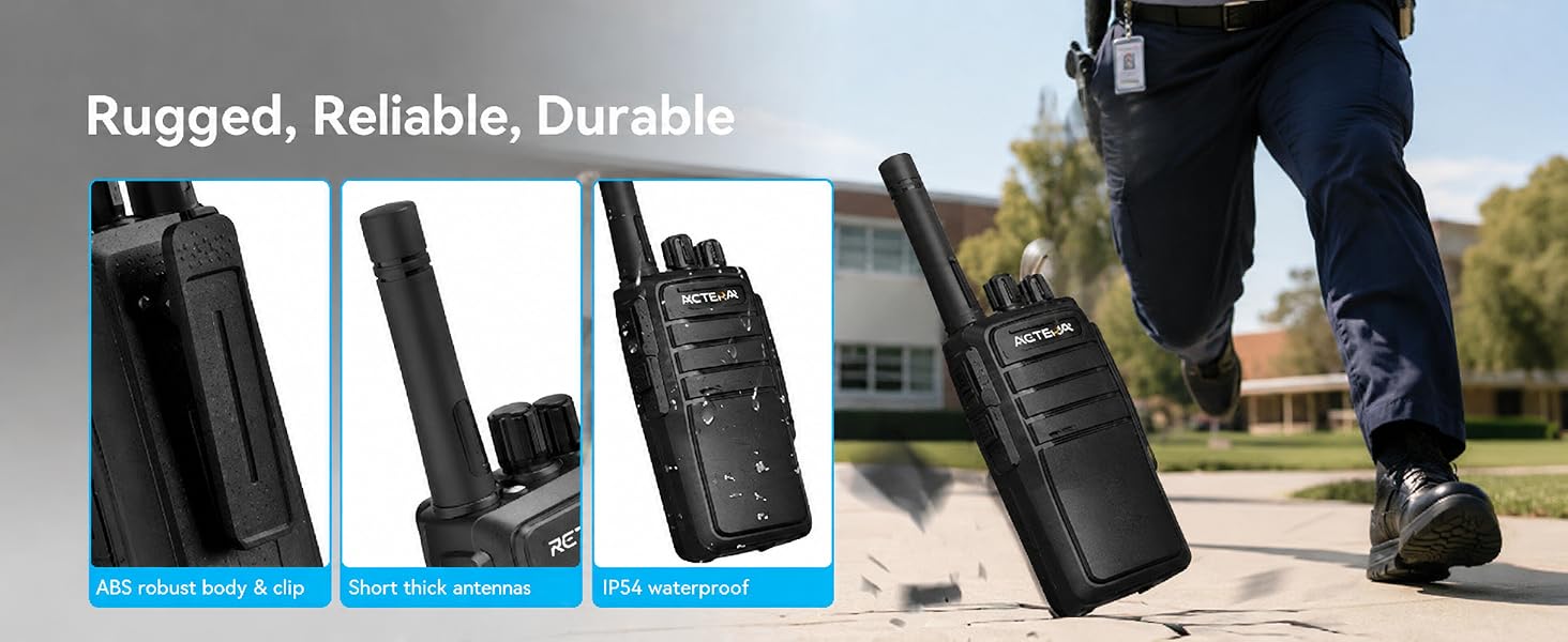 Rugged walkie talkies