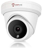 Anpviz 5MP PoE IP Camera Outdoor, Turret Security Camera with Human Detection, 100ft IR Night Vis...