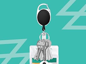 2 Pack ID Badge Holder With Clip Badge Reels