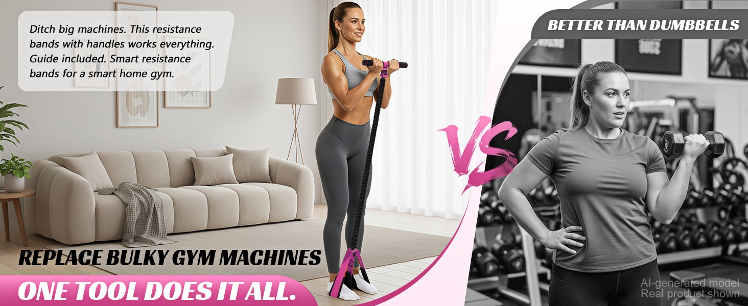multifunction pedal resistance band