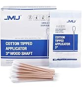 JMU Medical Cotton Swabs, Cotton Swabs with Wooden Sticks, 1000 Count