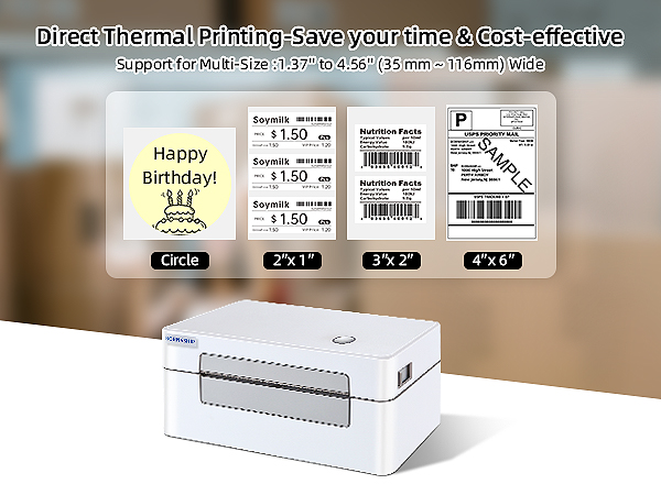 4x6 Shipping Label Printer,Bluetooth Thermal Printer,4x6 Thermal Printer,4x6 printer
