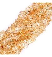 HAAMIIQII 5-8mm Natural Citrine Chips Beads Crystal Irregular Chip Stones Loose Gemstone Beads fo...