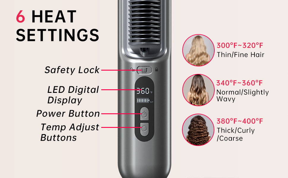 6 heat settings