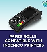 Thermal Paper Rolls for Ingenico Thermal Receipt Printer by Paper Planet | Credit Card Receipt Ro...