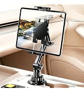 Cup Holder Tablet Holder for Car, ipad car mount with Depth Large Clamp, Adjustable Arm, Height A...