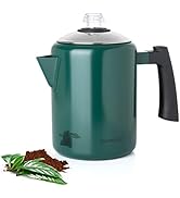 Mixpresso Stainless Steel Stovetop Coffee Percolator,Percolator Coffee Pot, Excellent For Camping...