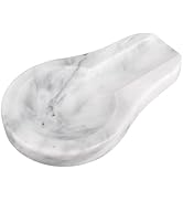 HESHIBI Marble Spoon Rest for Kitchen Stove Countertop, Marble Utensil Holder, Perfect for Spatul...